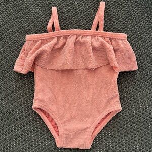 Rylee + Cru Pink Baby Swimsuit